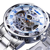 Diamond Luminous Royal Design Men Top Brand Mechanical Skeleton Wrist Watch