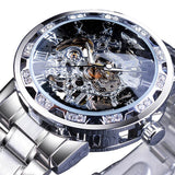 Diamond Luminous Royal Design Men Top Brand Mechanical Skeleton Wrist Watch