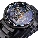 Diamond Luminous Royal Design Men Top Brand Mechanical Skeleton Wrist Watch