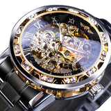 Diamond Luminous Royal Design Men Top Brand Mechanical Skeleton Wrist Watch