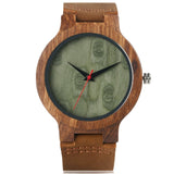 Bamboo Modern Wristwatch Analog Nature Wood