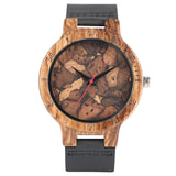 Bamboo Modern Wristwatch Analog Nature Wood