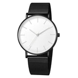 Luxury Watch Men Mesh Ultra-thin Stainless Steel Quartz Wrist Watch