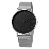 Luxury Watch Men Mesh Ultra-thin Stainless Steel Quartz Wrist Watch